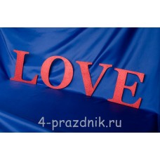 Деревянные буквы LOVE красные 1947-kr